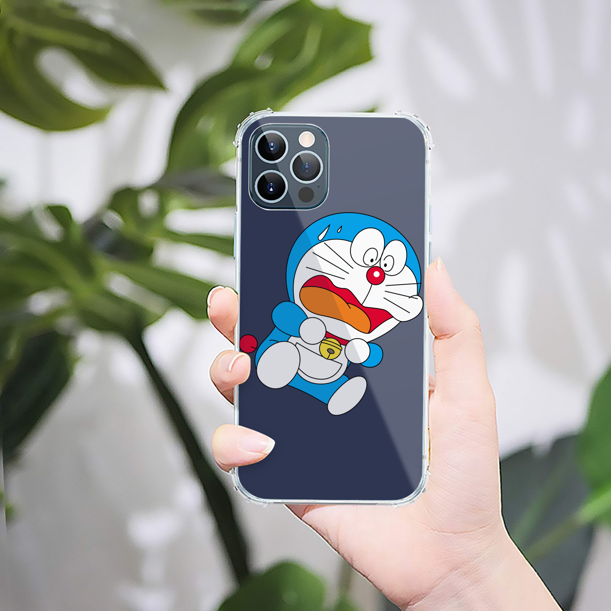 （画像用） ドラえもん Doraemon 【iPhone 12シリーズ対応】透明スマホケース（クリアソフトケース）
